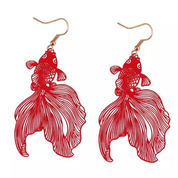 Goldfish earrings - Picture 4 of 7